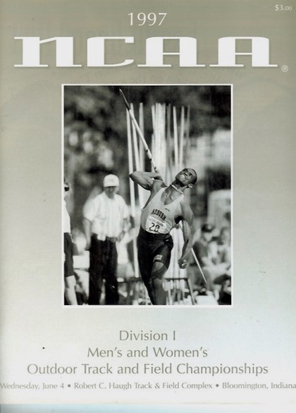 7_1997 NCAA Track and Field Championships program (cover) Day 1