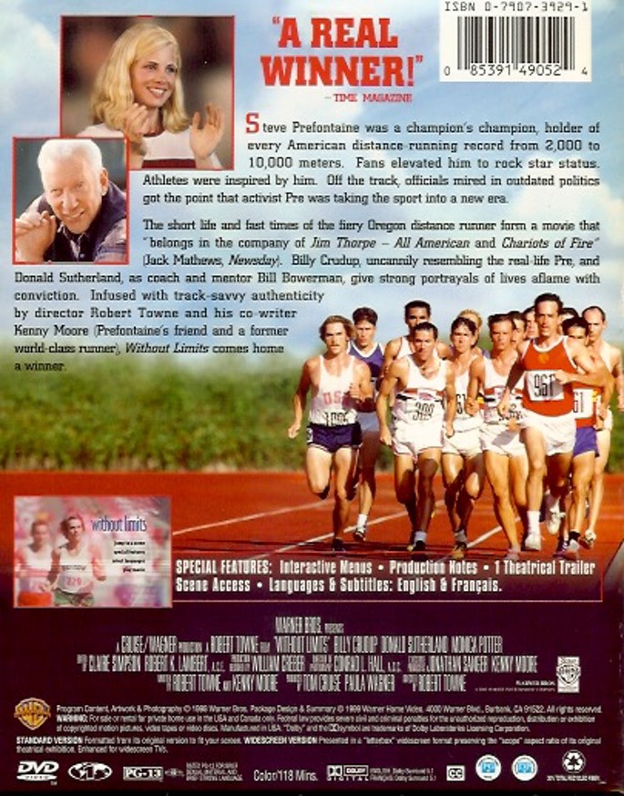 Without Limits DVD keep case(back)